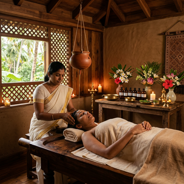 Holistic wellness treatment at a luxury retreat